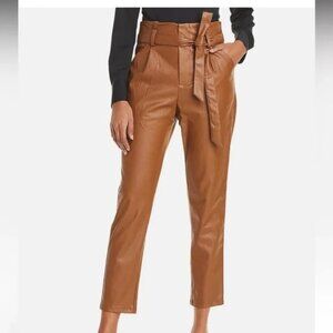 NEW Faux Leather Pants - Cognac